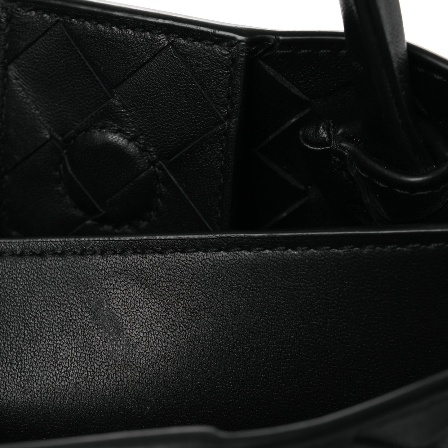Nappa Intrecciato Mini Andiamo Shoulder Bag Black Black