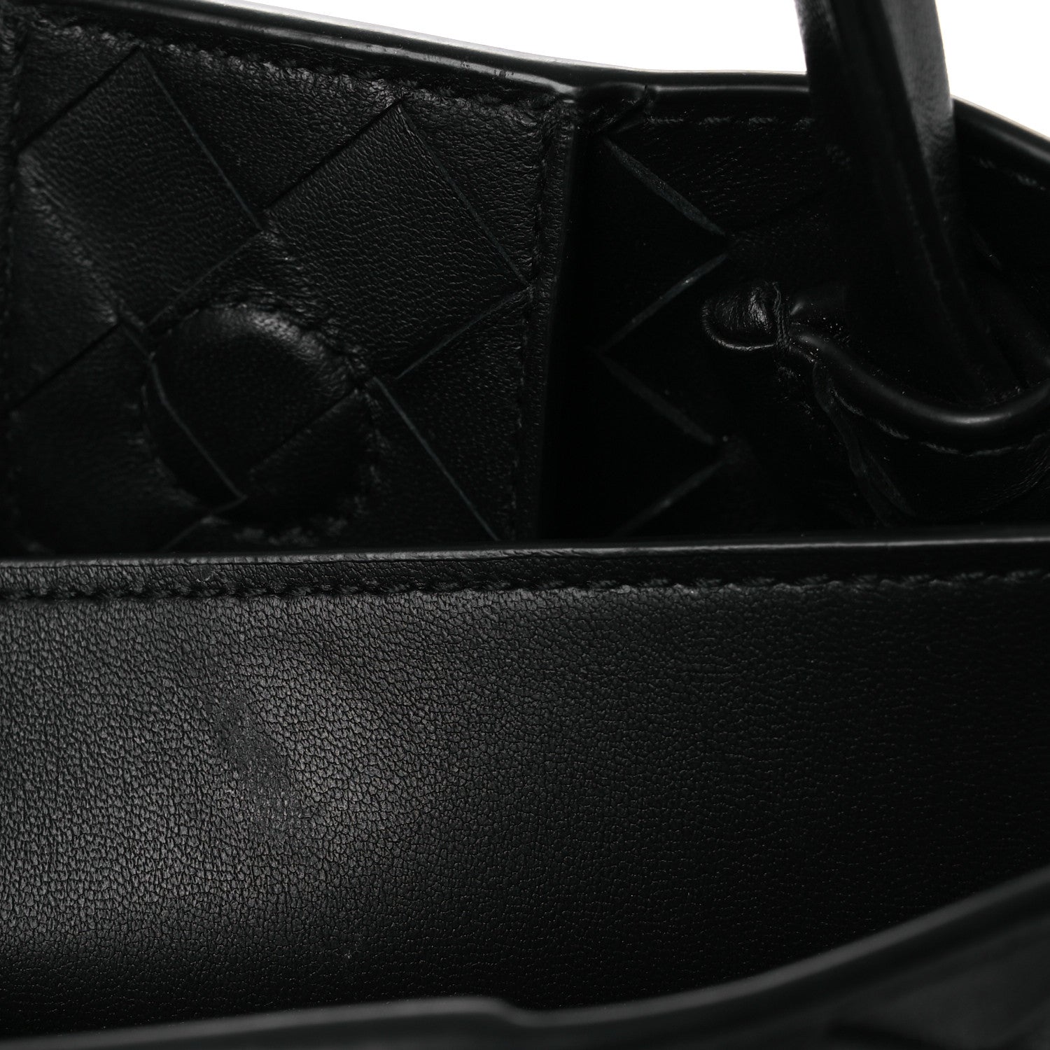 Bottega Veneta Nappa Intrecciato Mini Andiamo Shoulder Bag Black Black 11 of 12