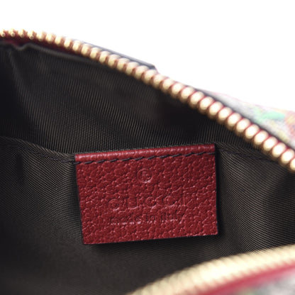 Gucci Soft GG Supreme Monogram Flora Calfskin Small Ophidia Cosmetic Case Beige Ebony Multicolor Rosso 6 of 8