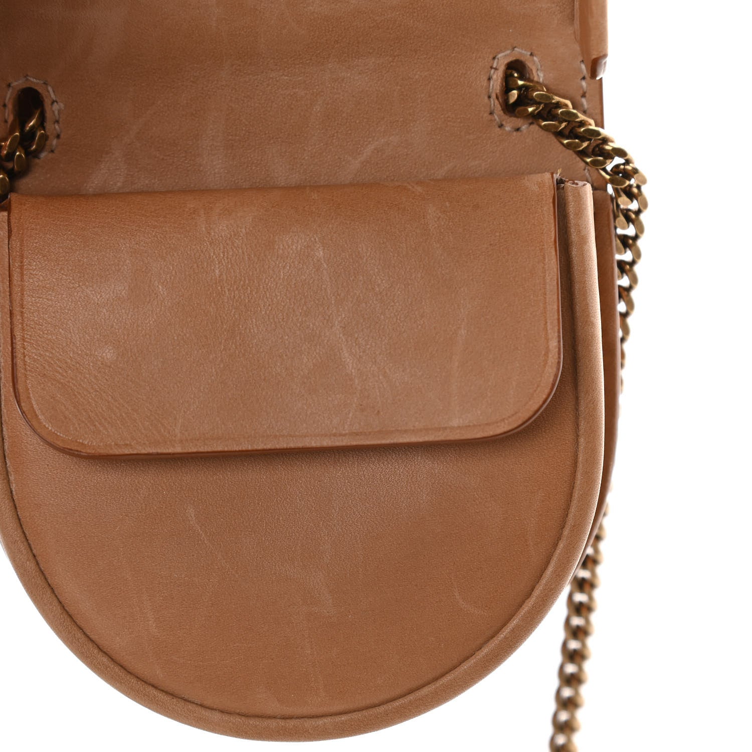 Saint Laurent Calfskin Monogram Baby Kaia Crossbody Bag Vintage Brown 11 of 11