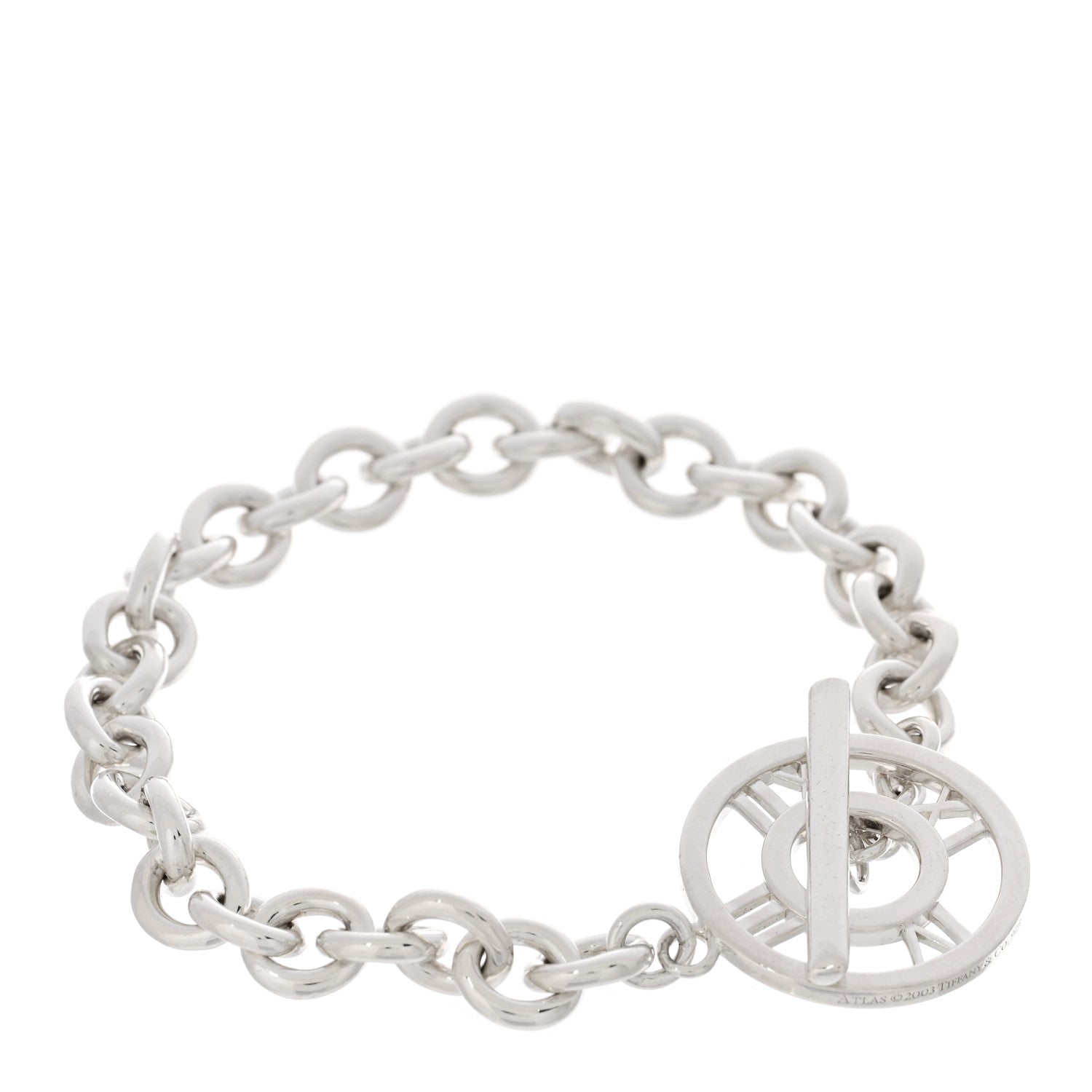 Tiffany Sterling Silver Atlas Toggle Bracelet 1 of 3