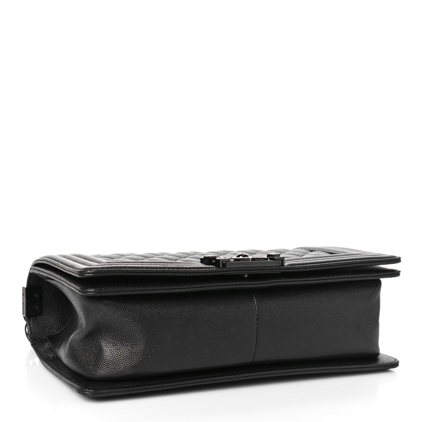 Caviar Quilted Medium Boy Flap So Black