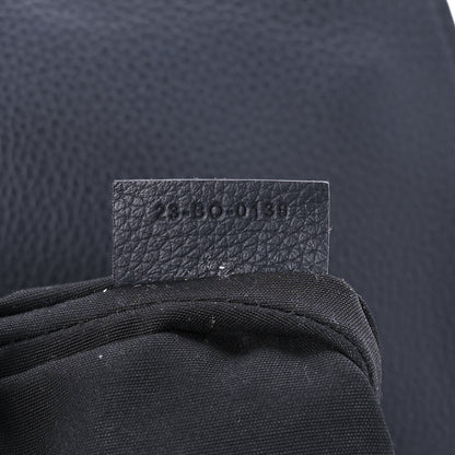 Christian Dior Grained Calfskin Saddle Messenger Bag Navy Blue 6 of 9
