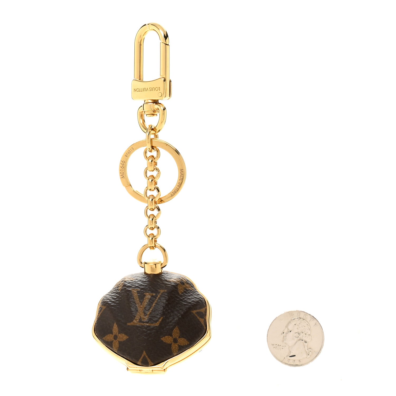 Louis Vuitton Monogram Shell Bag Charm Key Holder Key Holder 2 of 5