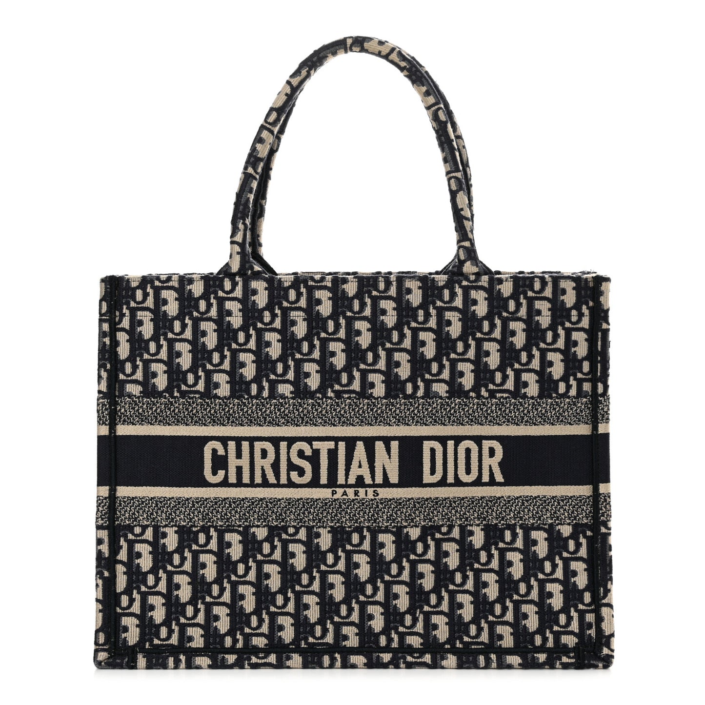 Oblique Medium Book Tote Blue Multicolor