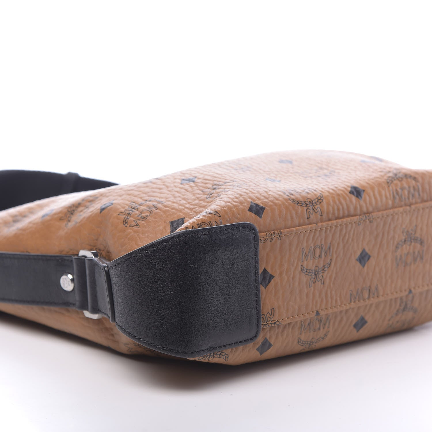 MCM Visetos Crossbody Messenger Cognac 11 of 12