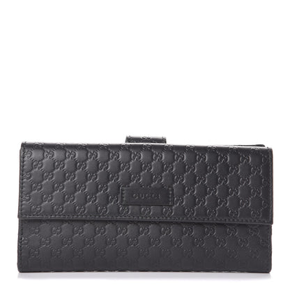 Gucci Microguccissima Continental Flap Wallet Black 1 of 11