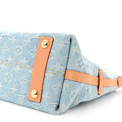 Louis Vuitton Monogram Denim CarryAll PM Sky Blue 10 of 10
