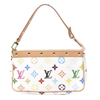 Louis Vuitton Monogram Multicolor Pochette Accessories White 1 of 12