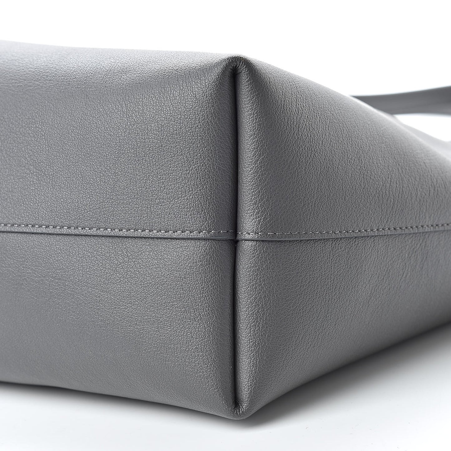 Calfskin Large Shopping Tote Dark Grey