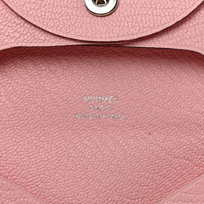 Hermes Chevre Mysore Bastia Coin Purse Rose Sakura 6 of 7