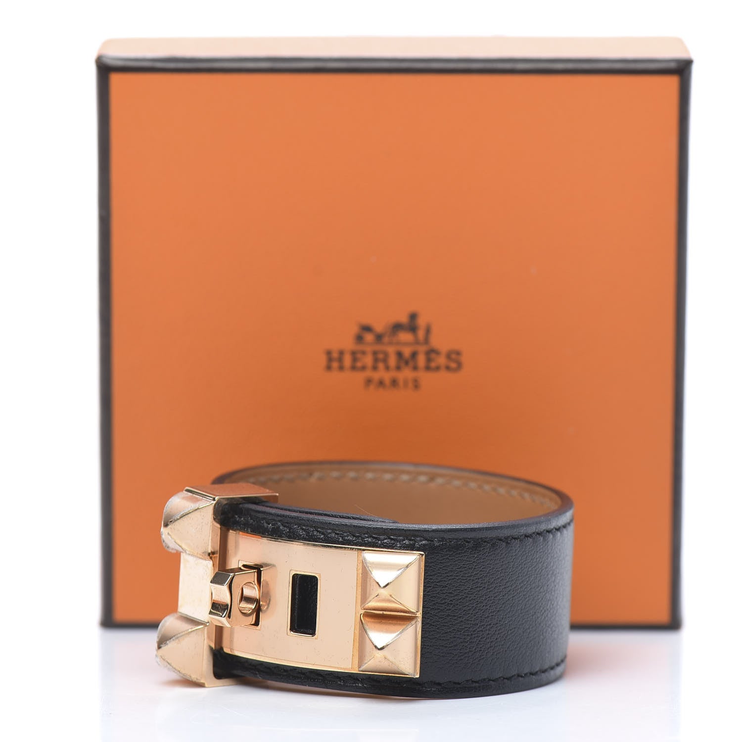 Hermes Swift Collier de Chien CDC 24 Bracelet T1 Black 7 of 7