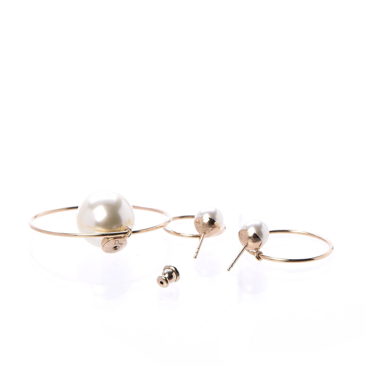 Pearl Mise En Dior Tribal Hoop Earrings