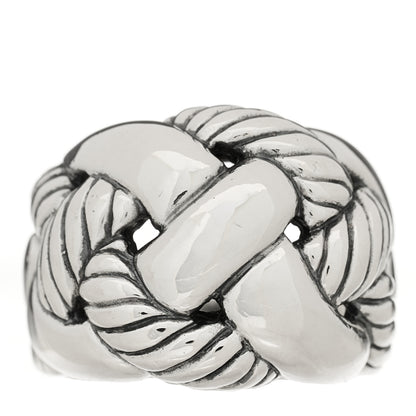 David Yurman Sterling Silver Woven Cable Dome Ring 56 7.5 1 of 5