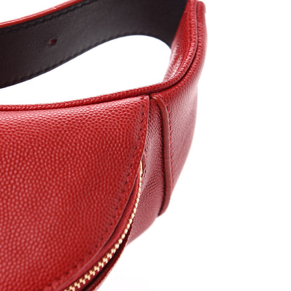 Saint Laurent Grain De Poudre Monogram Belt Bag Rouge Eros 7 of 9