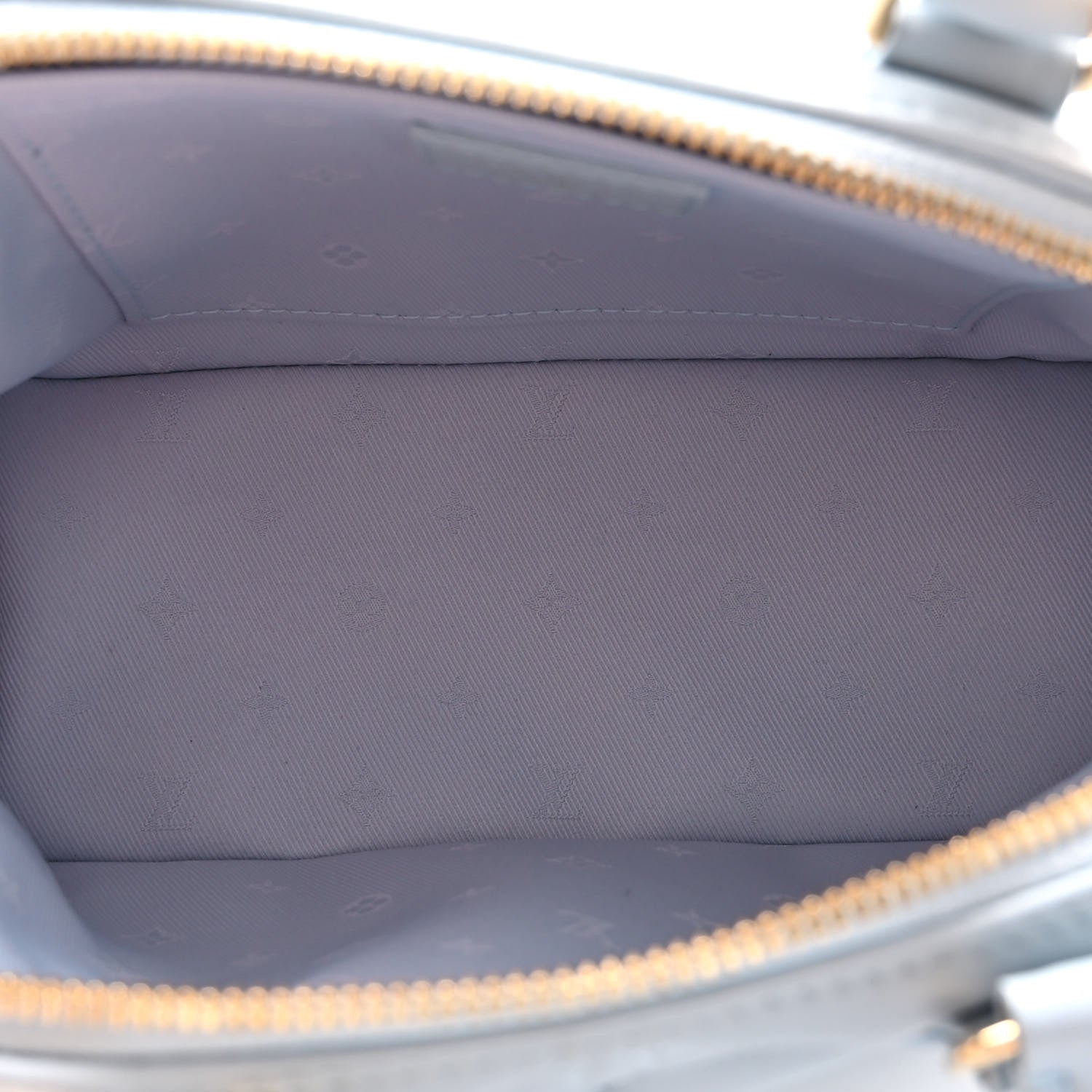 Louis Vuitton Calfskin Bubblegram Alma BB Ice Blue 5 of 10