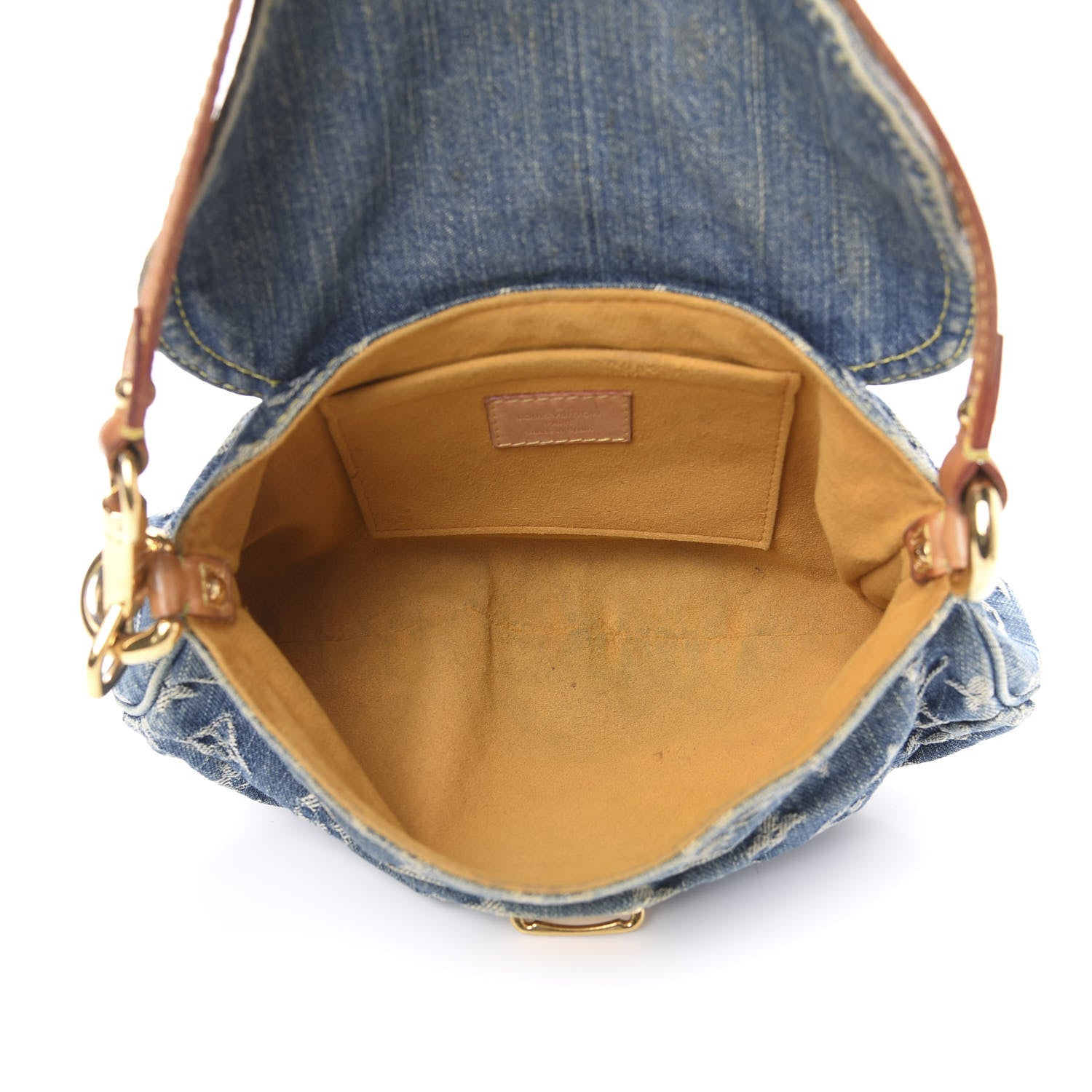 Louis Vuitton Monogram Denim Mini Pleaty Blue 4 of 12