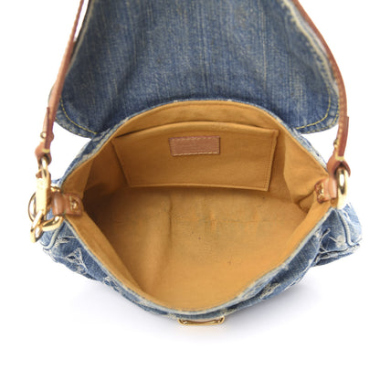 Louis Vuitton Monogram Denim Mini Pleaty Blue 4 of 12