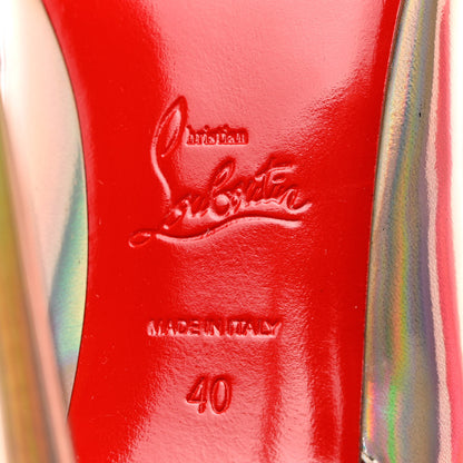 Christian Louboutin Iridescent Patent Crystal Jessie Joli Ankle Boot 40 Rose Fluorescent 8 of 13