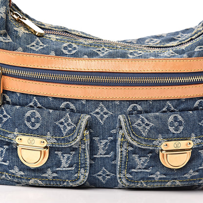 Louis Vuitton Monogram Denim Baggy PM Blue 13 of 13