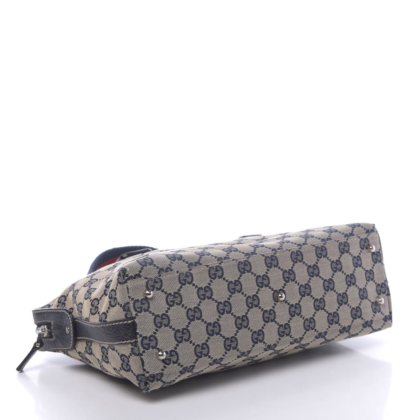 GG Monogram Web Pop Tote Navy