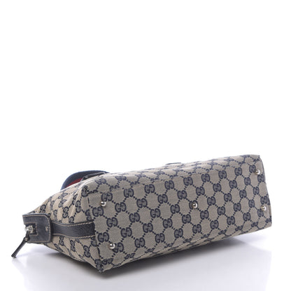 Gucci GG Monogram Web Pop Tote Navy 4 of 10