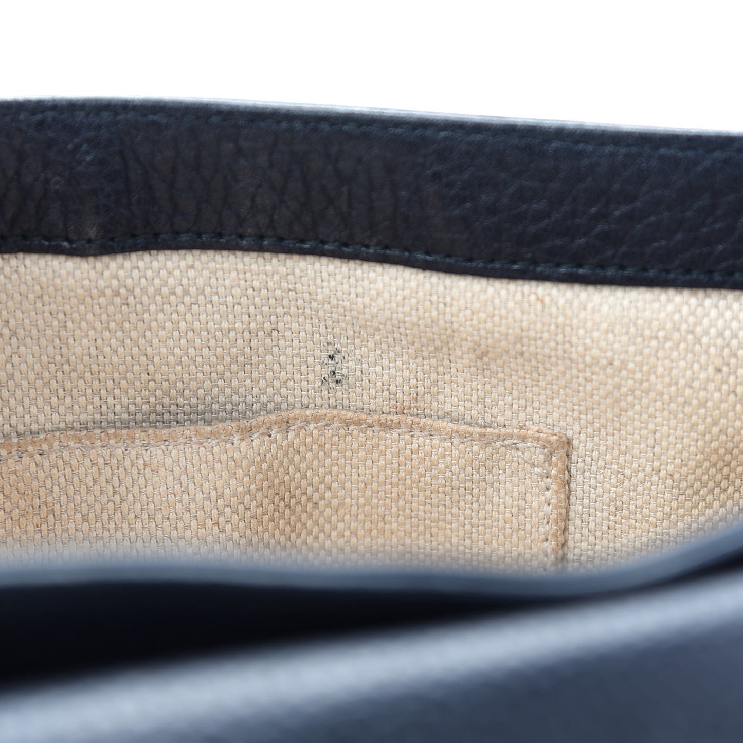 Pebbled Calfskin Medium Soho Flap Crossbody Black