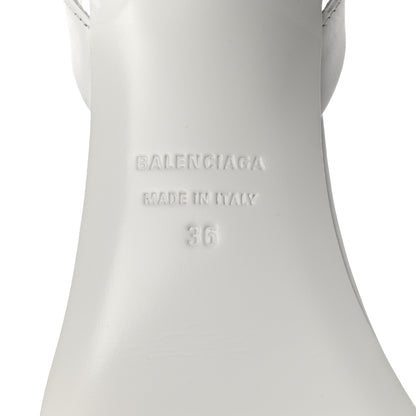 Balenciaga Smooth Calfskin Moon Square Toe 90mm Sandals 36 Optical White 6 of 10