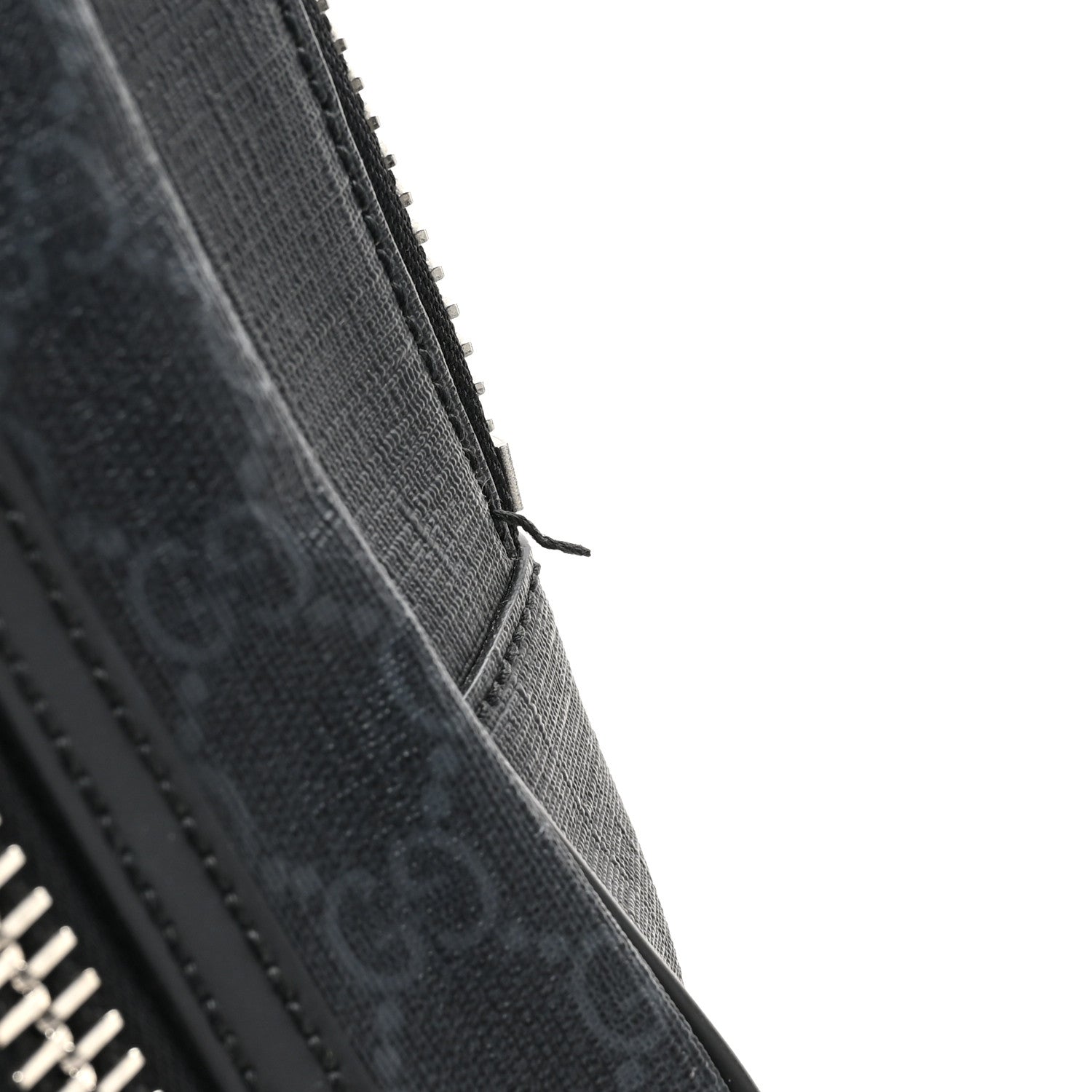 Gucci GG Supreme Monogram Web Belt Bag Black Grey 10 of 11