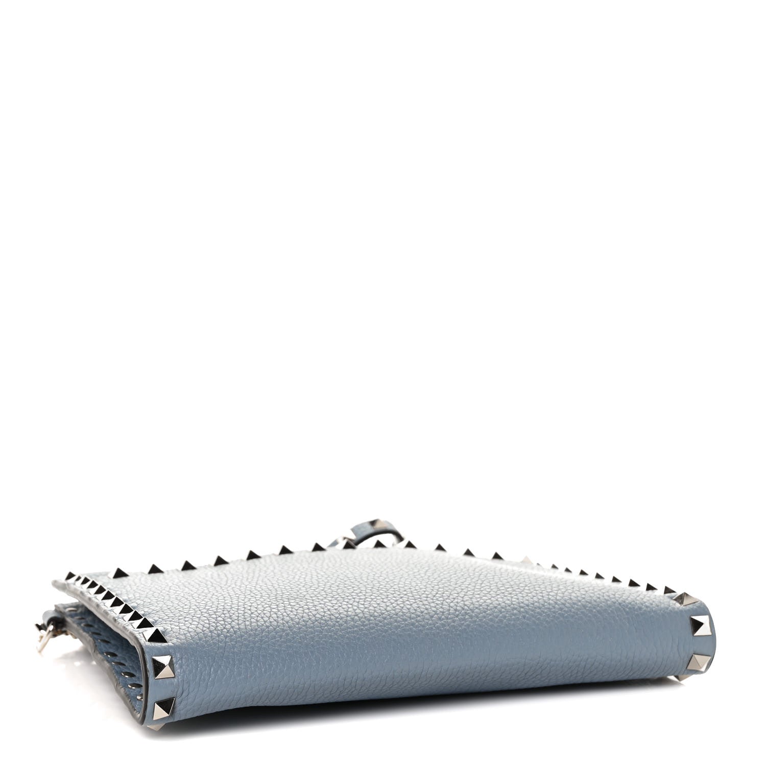 Valentino Garavani Calfskin Rockstud Wristlet Clutch Blue 4 of 8