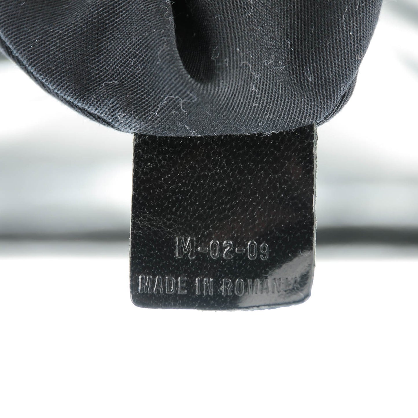 Crinkled Patent Lace Up Eclipse Hobo Black
