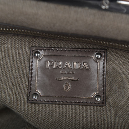 Prada Canvas Mistolino Medium Crystal Cluster Frame Bag Naturale 7 of 11
