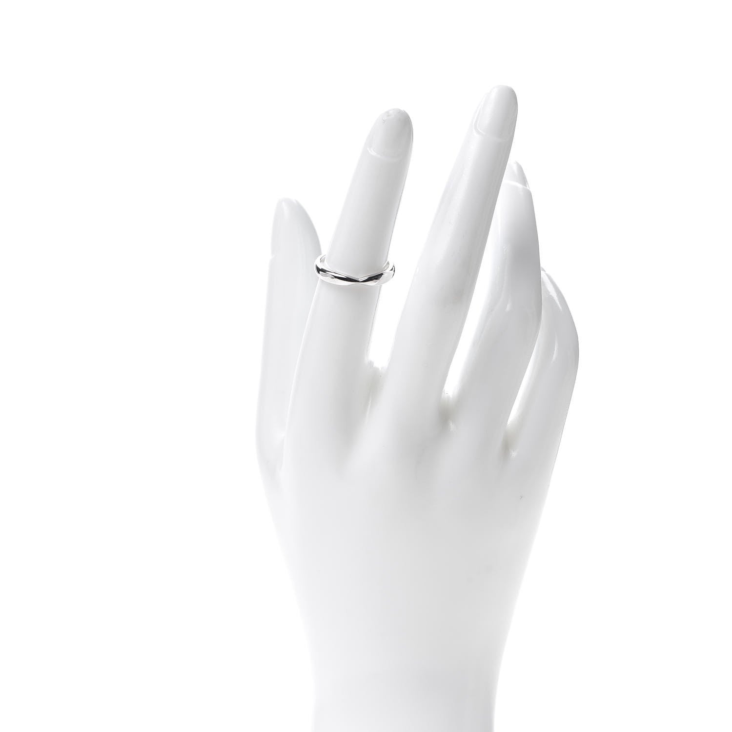 Tiffany Platinum 3mm Harmony Band Ring 50 5.5 2 of 5