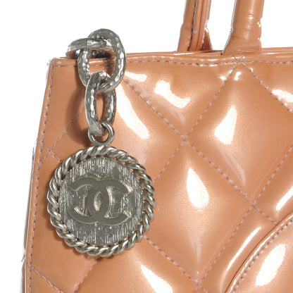 Chanel Patent Medallion Tote Salmon Pink 4 of 8