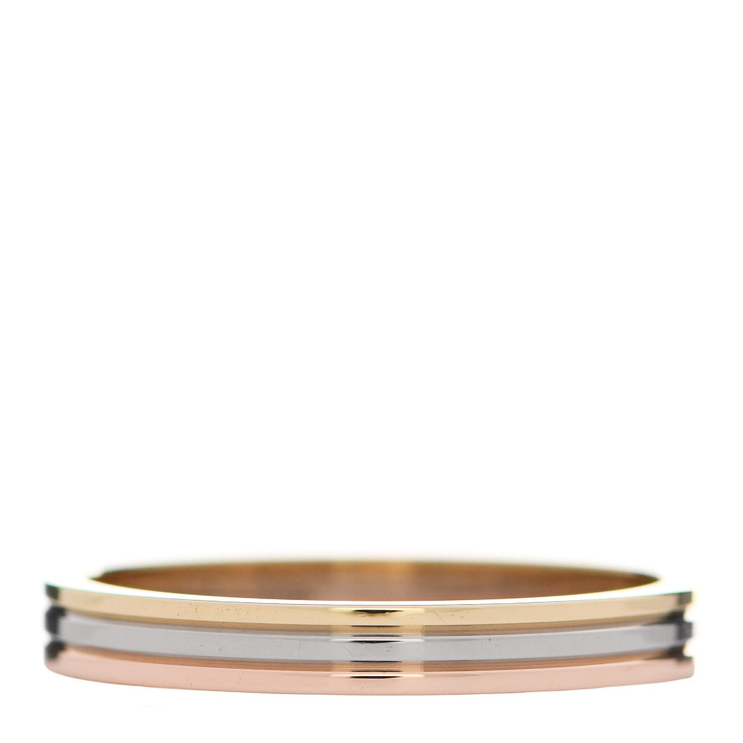18K Pink White Yellow Gold 2.5mm Vendome Louis Cartier Wedding Band Ring 51 5.75