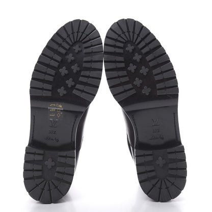 Louis Vuitton Calfskin Monogram Discovery Flat Ankle Boots 38.5 Black 5 of 8