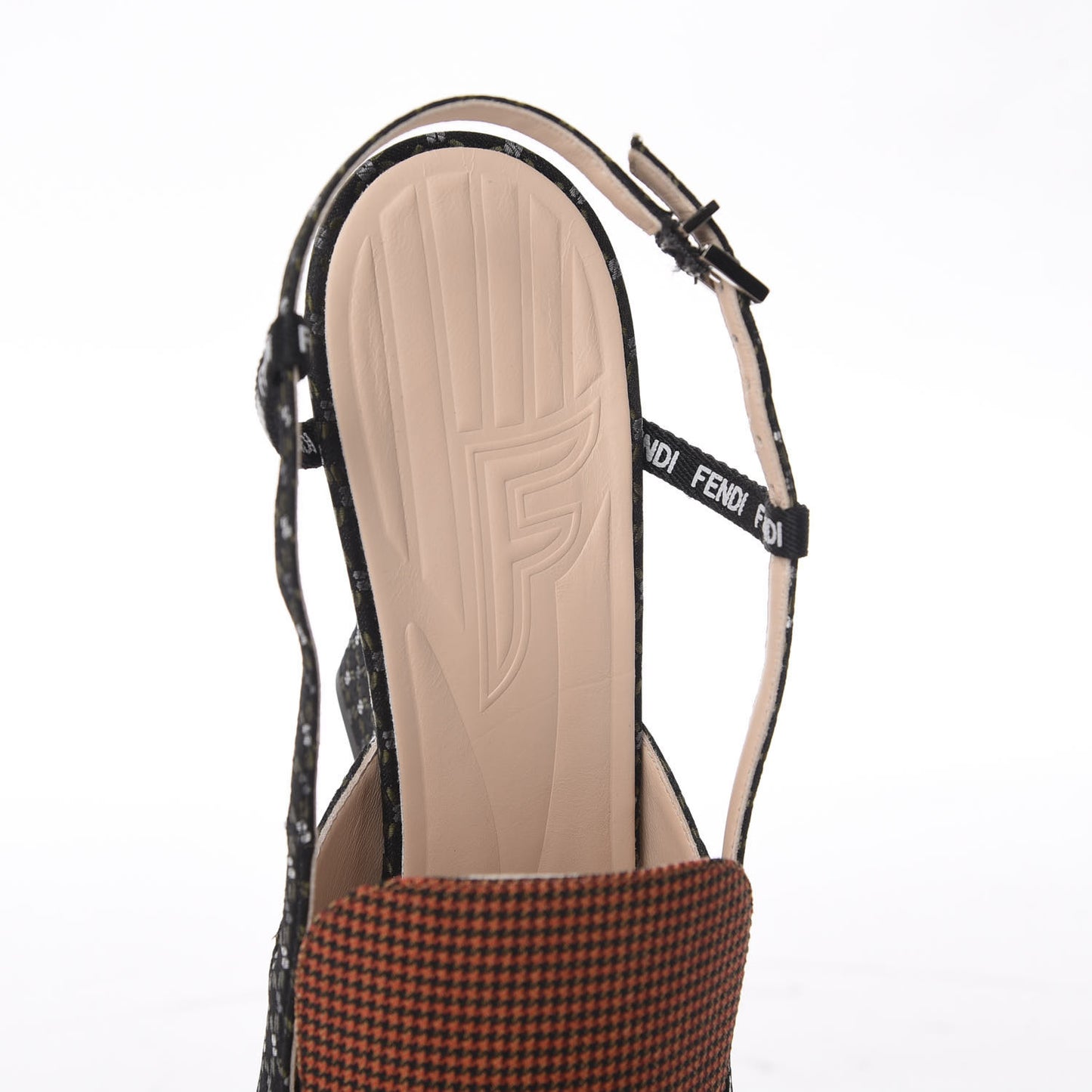 Fabric Jacquard Ffreedom Slingback Pumps 40.5