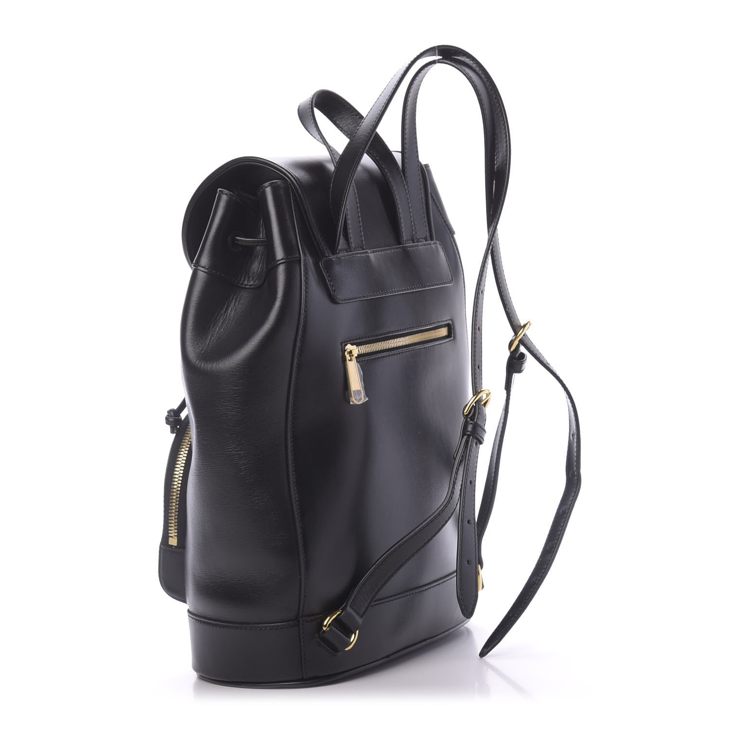 Gucci Boarded Plutone Calfskin Horsebit 1955 Single Buckle Backpack Black 2 of 14