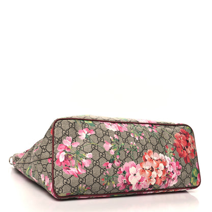 Gucci Soft GG Supreme Monogram Blooms Medium Crossbody Tote Beige Multicolor Dry Rose 4 of 14