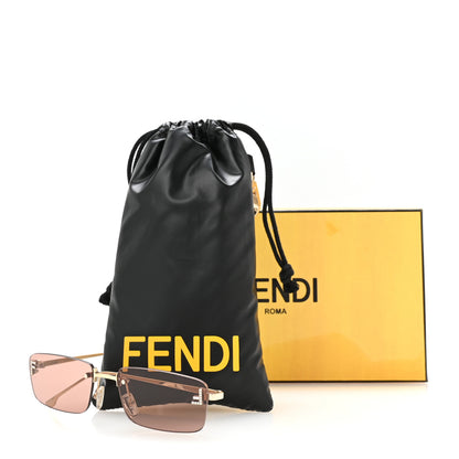 Fendi Metal Fendi First Sunglasses FE4172US  Gold Brown 7 of 7