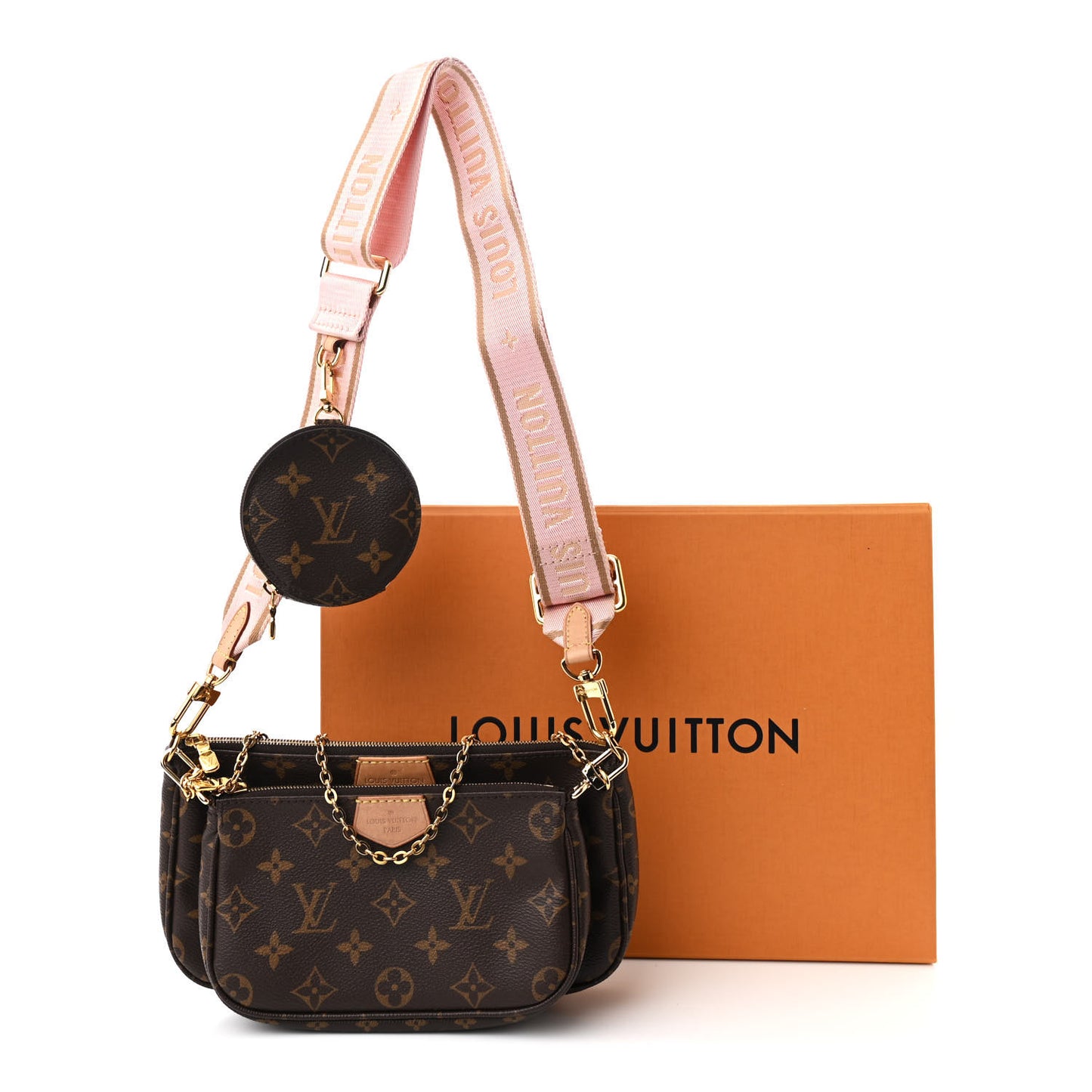 Monogram Multi Pochette Accessories Rose Clair