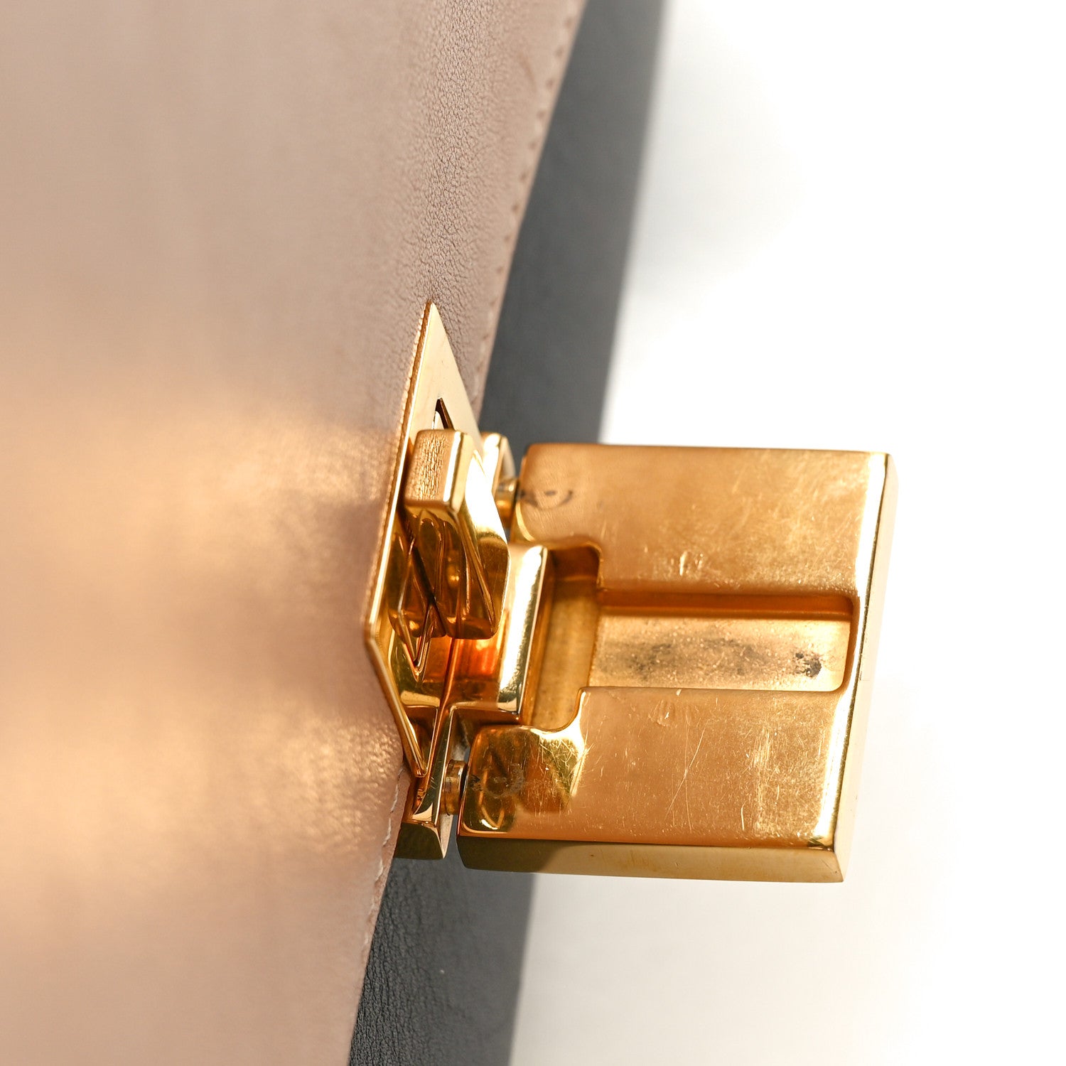 Celine Smooth Calfskin Medium Tri-Color Trapeze Nude 12 of 14