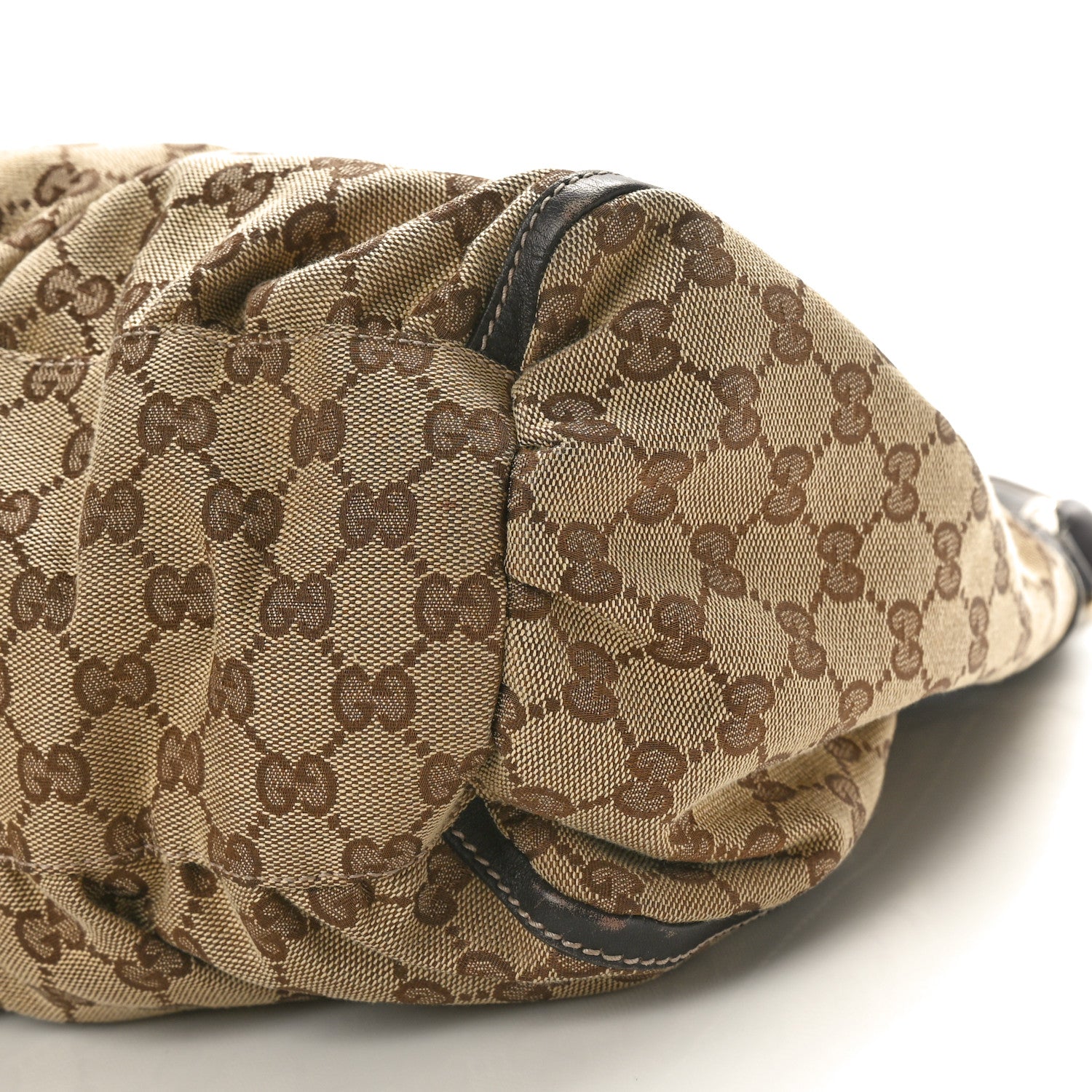 Gucci Monogram Large D Gold Hobo Dark Brown 10 of 13