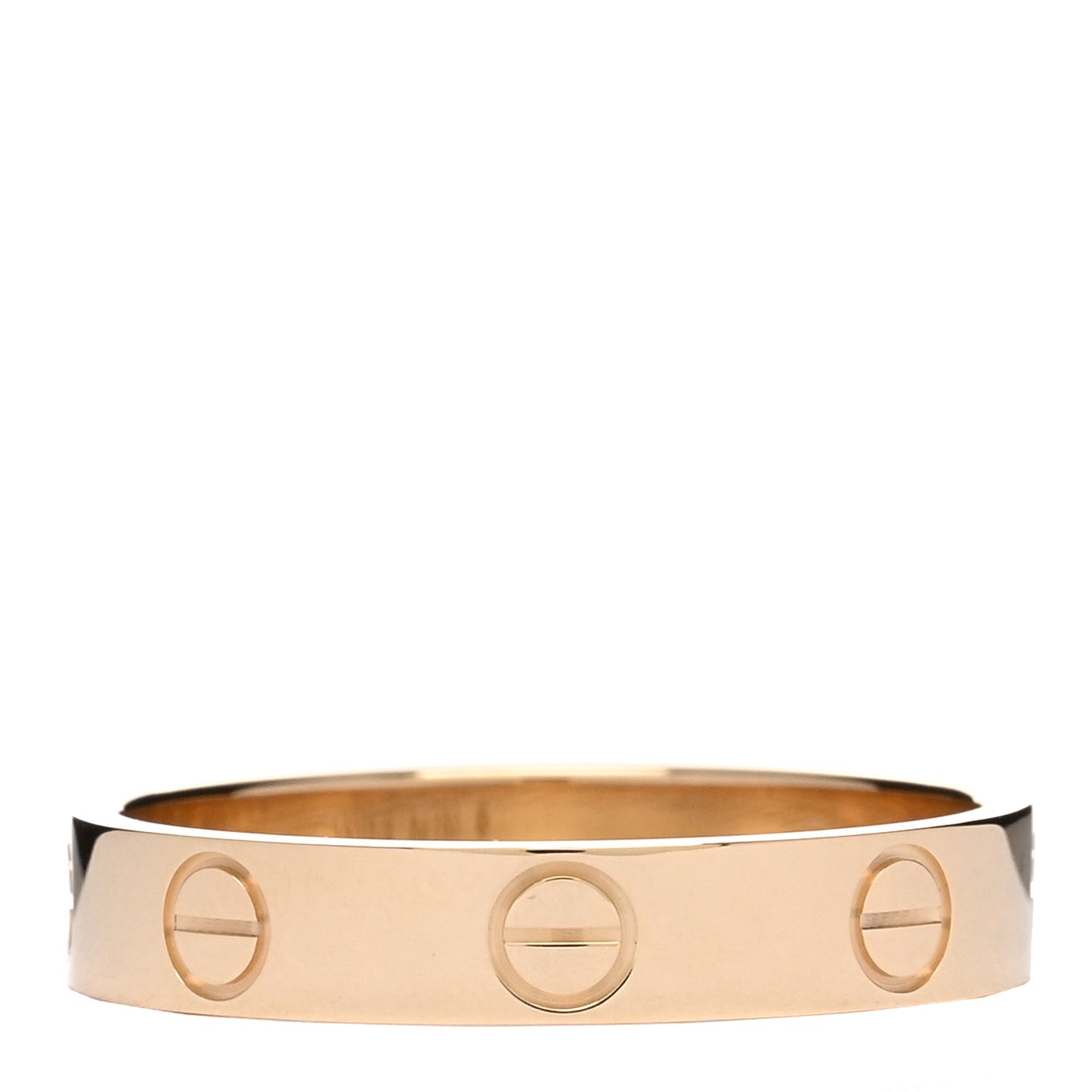 18K Yellow Gold 3.5mm LOVE Wedding Band Ring 53 6.5