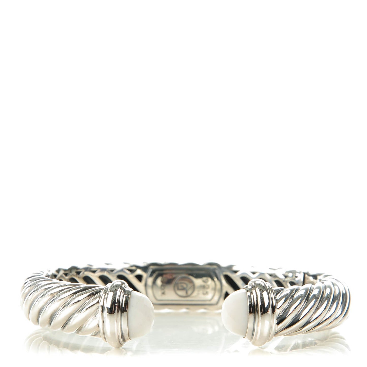 Sterling Silver White Agate 10mm Waverly Bracelet