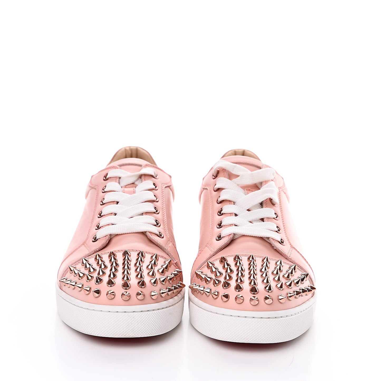 Calfskin Womens Vieira Spiked Flat Sneakers 39.5 Jupon Pink