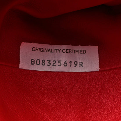 Bottega Veneta Smooth Butter Calf The Pouch Oversized Clutch Bright Red 7 of 9