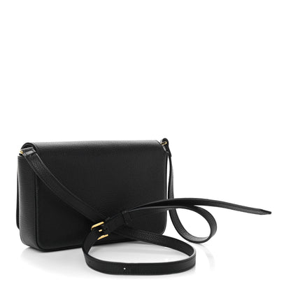 Burberry Grainy Calfskin Vintage Check Hampshire Crossbody Black 6 of 17