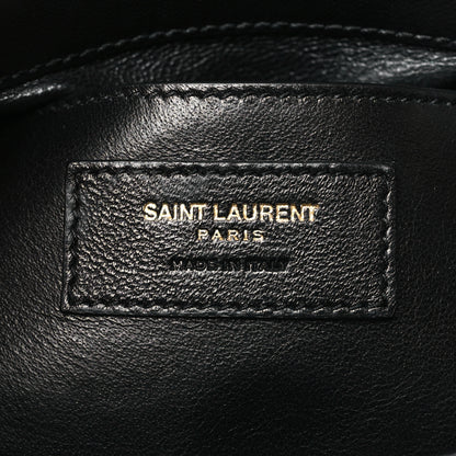 Saint Laurent Lambskin Matelasse Monogram Small Vicky Chain Bag Black 6 of 10