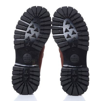 Gucci Suede Wool Mens Django Horsebit Booties 6.5 Brown 5 of 9